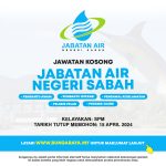 Jawatan Kosong Jabatan Air Negeri Sabah