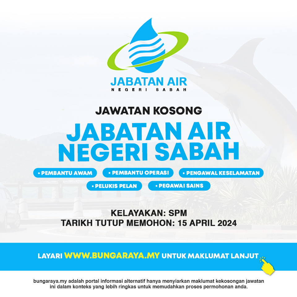 Jawatan Kosong Jabatan Air Negeri Sabah